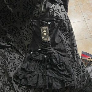 Killstar Nora bones skirt